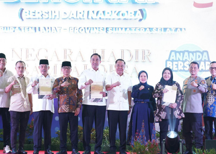 Deklarasi Indonesia Bersinar di Lahat, Wagub Cik Ujang Tegaskan Komitmen Sumsel Perangi Narkoba
