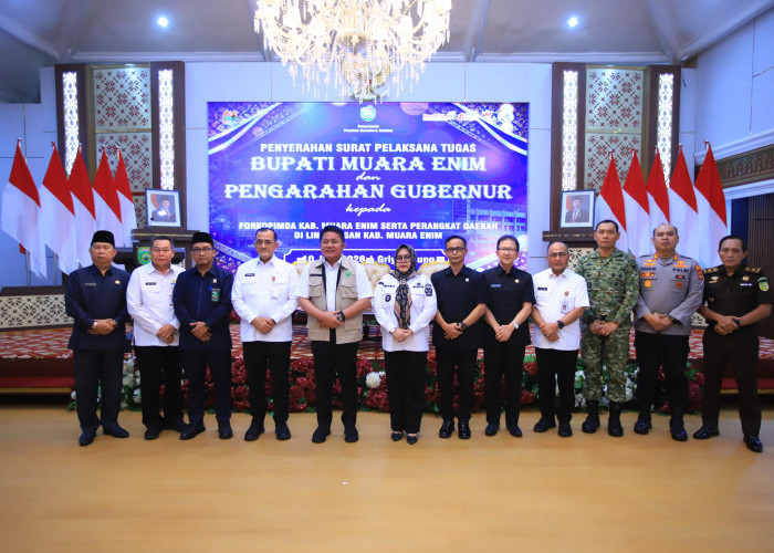 Gubernur Sumsel Herman Deru Tunjuk Sumarni sebagai Plt Bupati, Pemerintahan Muara Enim Tetap Berjalan 