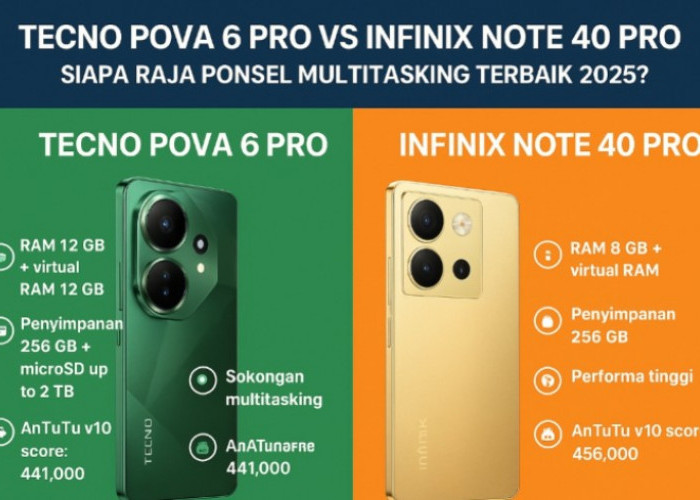 Infinix Note 40 Pro Tecno Pova 6 Pro: Siapa Penguasa Multitasking Penghujung Tahun 2025?