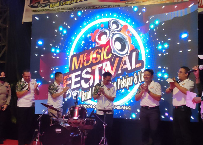 HUT TNI ke-77, Kodim 0418 Gelar Festival Band Berhadiah Puluhan Juta