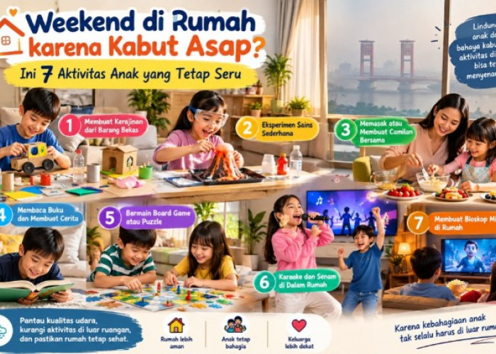 Weekend di Rumah karena Kabut Asap? Ini 7 Aktivitas Anak yang Tetap Seru