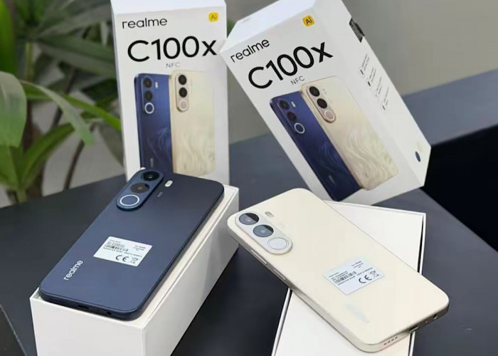 Kesan Elegan, Slim dan Ringan Diborong, Realme C100x Fokus Baterai Badak 8.000 mAh & Berstandar Militer 