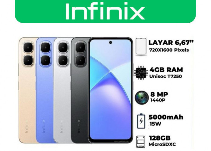 Infinix Smart 10: HP Murah Satu Jutaan dengan Desain Ramping, Punya Fitur AI