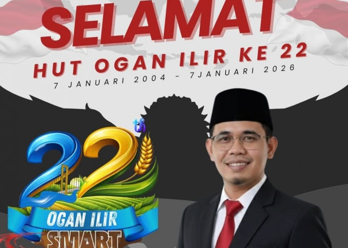 Kepala Bagian Kesra Pemkab OI, Hendrawijaya Mengucapkan HUT Kabupaten Ogan Ilir ke-22 Tahun, 7 Januari 2026