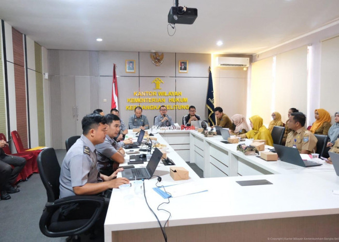 Kemenkum Babel Gelar Rapat Harmonisasi Ranperda Belitung Timur dan Ranperbup Bangka Tengah