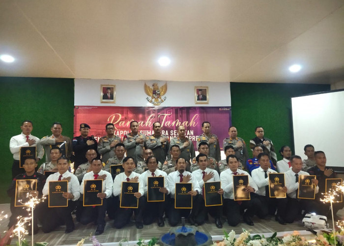 Kunjungi Polres OKI, Kapolda Sumatera Selatan Berikan Reward kepada Personel