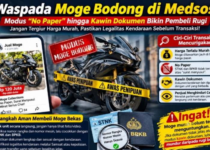 Waspada Moge Bodong di Medsos, Modus “No Paper” hingga Kawin Dokumen Bikin Pembeli Rugi