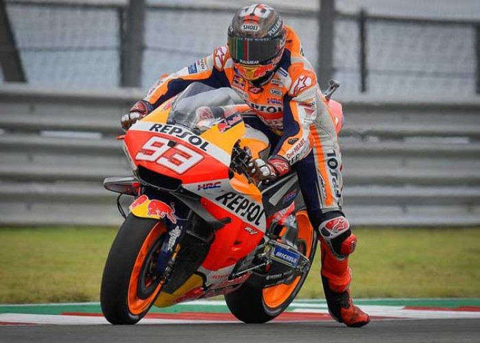 5 Menit Latihan, Marc Marquez Terjatuh