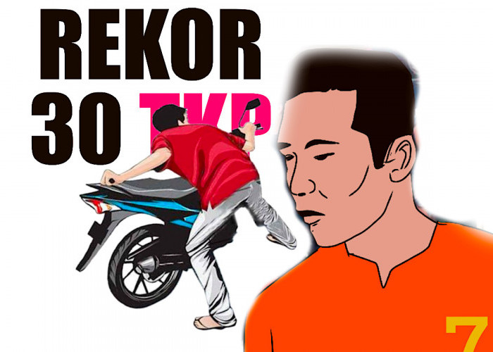 Sikat Motor di Palembang Sait Jual Murah di OKU Timur, Berbekal Pistol Beraksi di 30 TKP  