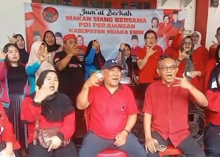 DPC PDIP Muara Enim Launching Program Makan Jumat Marhaen di Graha Merah PDI Perjuangan 