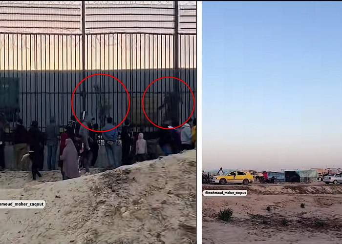 Beredar Video Warga Mesir Bantu Listrik Lewat Generator di Tembok Perbatasan Rafah, Sudah Izin Tentara?