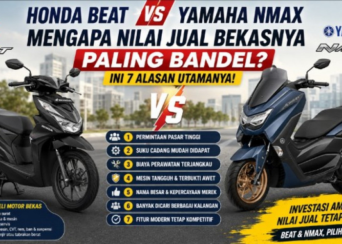 Honda BeAT vs Yamaha NMAX Punya Nilai Jual Bekas Paling Bandel? Ini 7 Alasan Utamanya