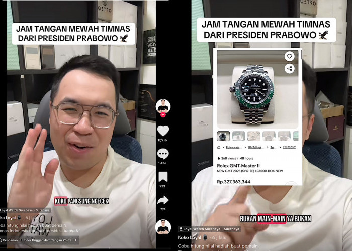 Wow, Segini Harga Jam Tangan Mewah Buat Pemain Timnas Indonesia
