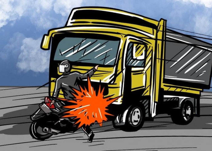 Diduga Kelelahan, 2 Buruh Harian Lepas di Palembang Tewas di TKP Usai Hantam Truk Antre Solar