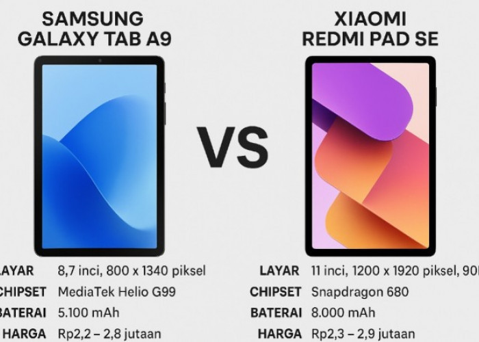 Adu Canggih Galaxy Tab A9 vs Redmi Pad SE, Siapa yang Lebih Tangguh untuk Kebutuhan Harian?