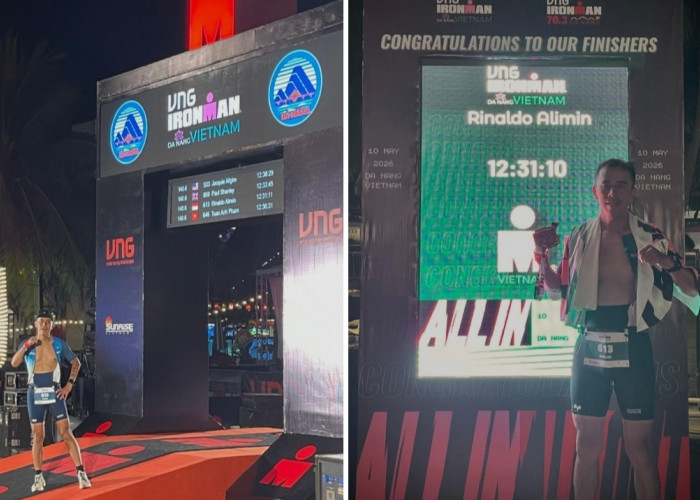 Ketua ALTI Sumsel Rinaldo Alimin Sukses Finisher Full IRONMAN Vietnam 2026, Harumkan Nama Indonesia dan Sumsel