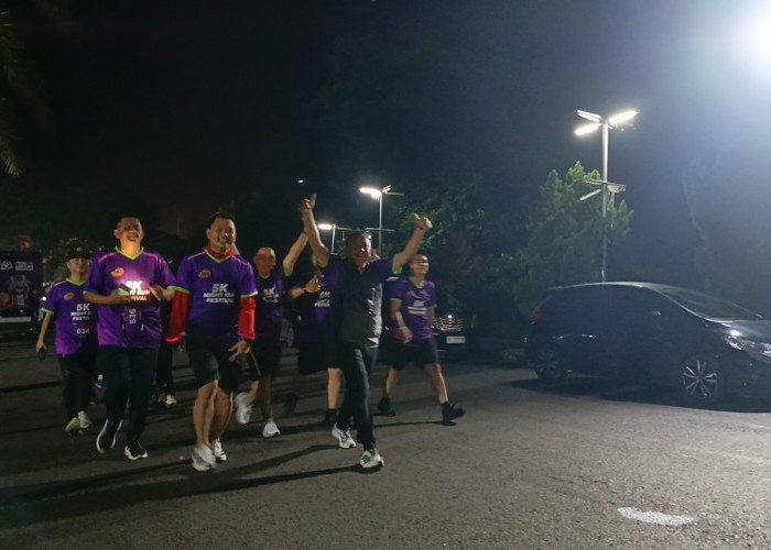 Gubernur Herman Deru, Kejati Sumsel Bergembira Bersama Ratusan Runner, Keringat Eksotis Event Night Run PalTV 