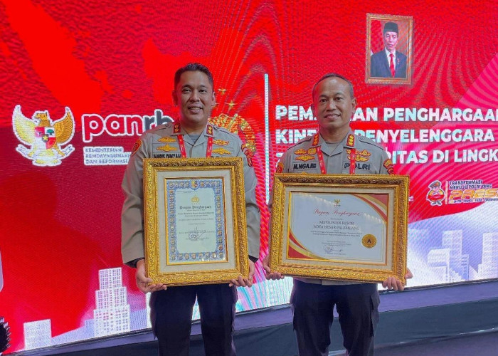 Berikan Pelayanan Prima kepada Masyarakat, Polrestabes Palembang Raih 3 Penghargaan Sekaligus 
