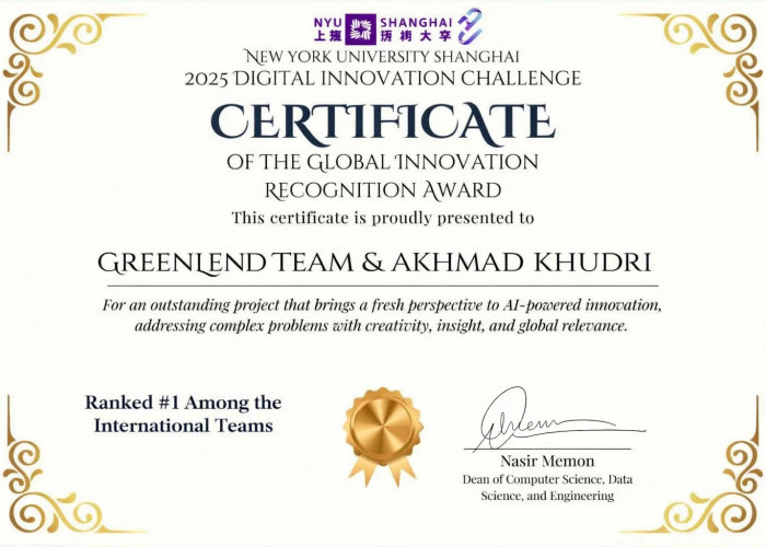 Congratulation,  Dosen Teknik Elektro Raih Penghargaan Global Lewat Inovasi GreenLend