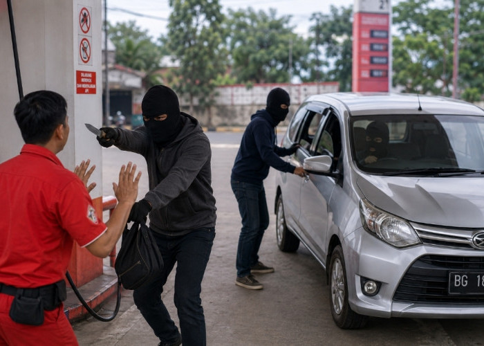 Empat Perampok SPBU di Empat Lawang Dibekuk Kilat, Kabur ke Muara Enim Usai Gasak Rp30 Juta