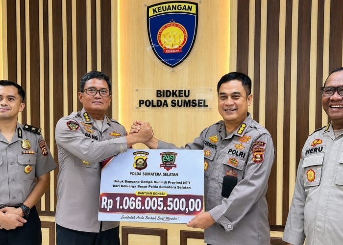Polda Sumsel Salurkan Donasi Rp1,06 Miliar untuk Korban Gempa NTT, Wujud Solidaritas Kemanusiaan