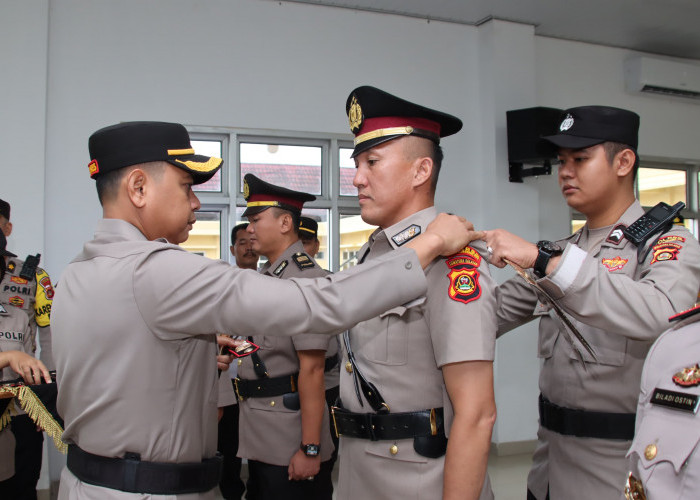 Sertijab Pejabat Utama Polres OKI, Iptu Oke Panji Wijaya Jabat Kasat Lantas