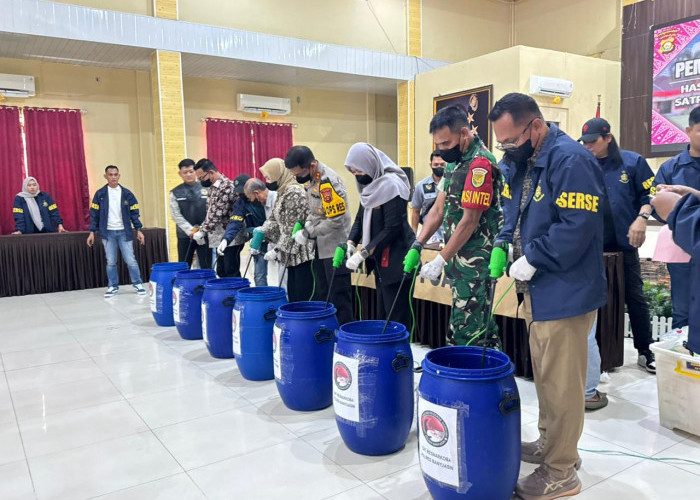 Ungkap Kasus Narkoba Setengah Miliar Lebih, Polres Banyuasin Selamatkan 6.562 Warga dari Kecanduan Zat Adiktif
