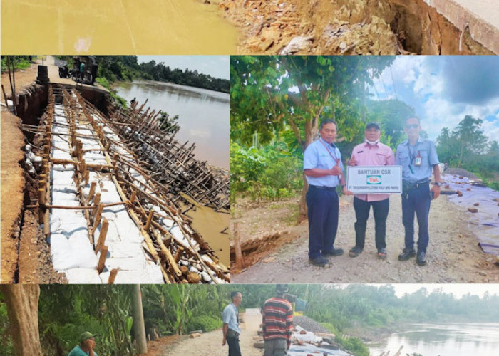 Perbaikan Jalan Longsor Desa Siku Bantuan PT TeL Telah Selesai Dilaksanakan