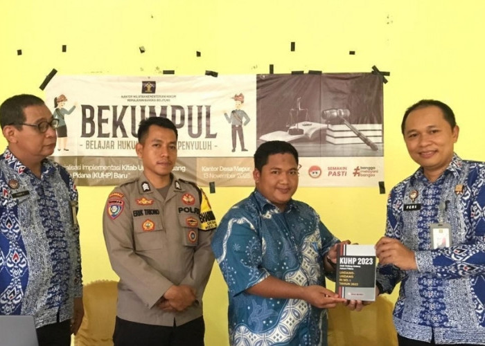 Kanwil Kemenkum Babel Gelar Penyuluhan Hukum dalam bentuk Belajar Hukum Bersama Penyuluh (BEKUMPUL) di Mapur