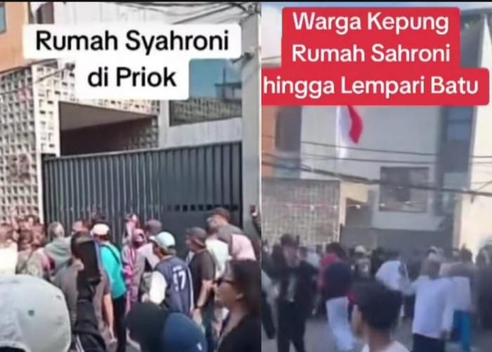 HEBOH, Rumah Anggota DPR Ahmad Sahroni Diserbu Warga, Mobil Dirusak dan Kaca Pecah