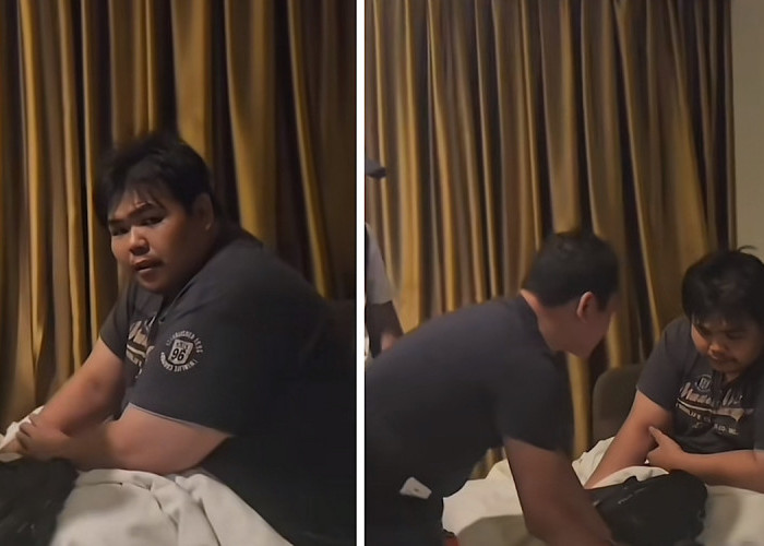 Beredar Video Saat Anak Bos Toko Roti Aniaya Karyawati Ditangkap Polisi, Lagi Selimutan Di Hotel Di Sukabumi