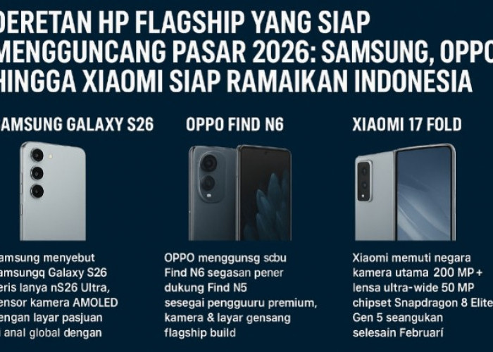 Bocoran HP Flagship yang Siap Mengguncang Pasar 2026: Samsung, OPPO hingga Xiaomi Ramaikan Indonesia