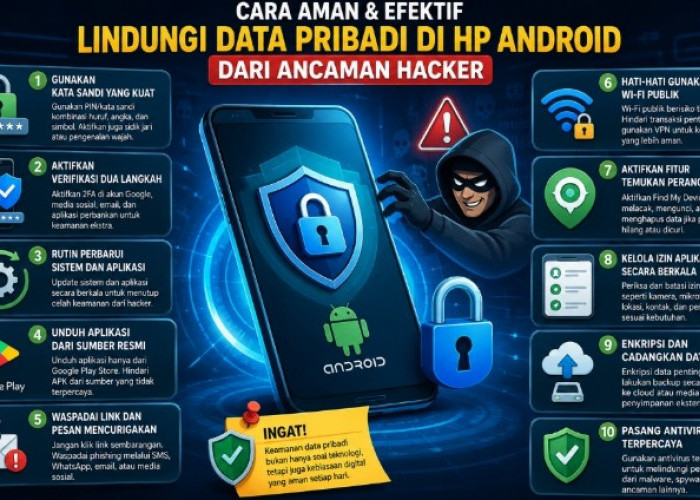 10 Cara Jitu Lindungi Data Pribadi di HP Android, Hacker Dijamin Kesulitan Menembusnya