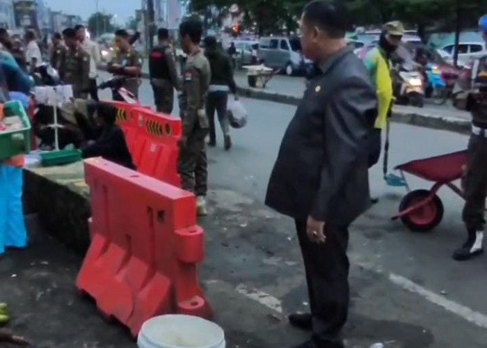 Gelar Lapak Dagangan di Atas Trotoar, PKL di Pasar Lemabang Palembang Ditertibkan Diimbau Pindah Tempat 