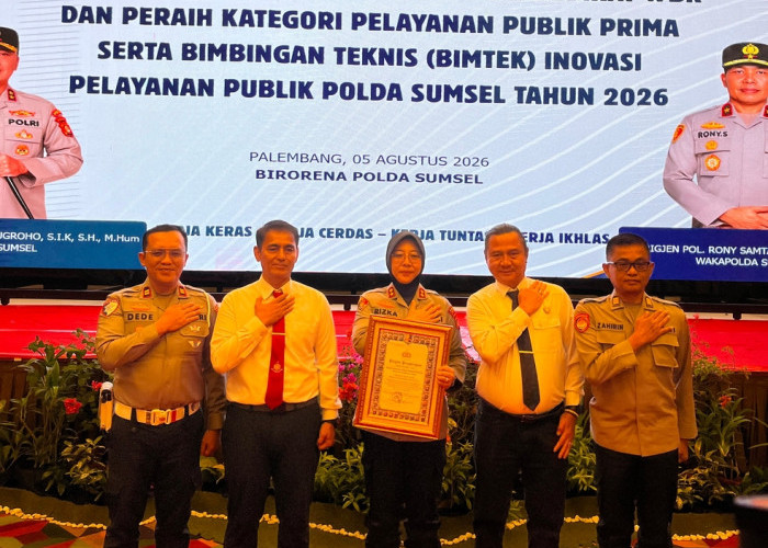 Polres Ogan Ilir Raih Predikat Pelayanan Publik Prima dan Juara III Inovasi Pelayanan Publik Tingkat Polda Sum