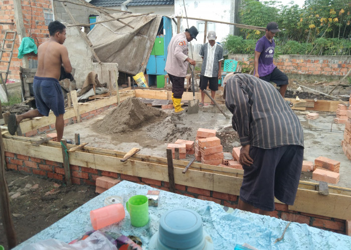 Polda Sumsel Bedah Rumah Lansia Disabilitas di Banyuasin, Wujud Nyata Kepedulian Hari Bhayangkara ke-80