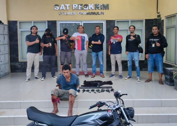 Polisi Tembak Komplotan Pencuri Sepeda Motor di Prabumulih