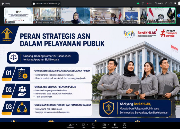 Tingkatkan Kompetensi Petugas Loket, Kakanwil Kemenkum Sumsel Tekankan Pelayanan Berkualitas
