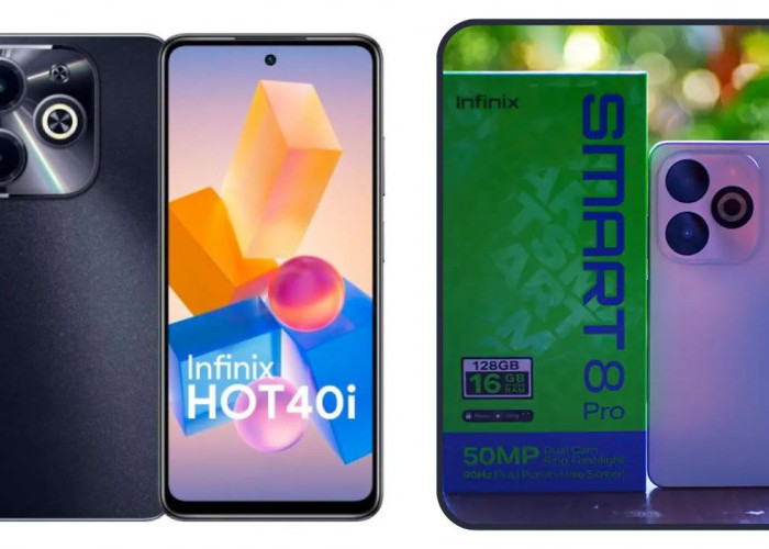 Infinix Hot 40i dan Infinix Smart 8 Pro HP Tahan Banting tapi Stylish