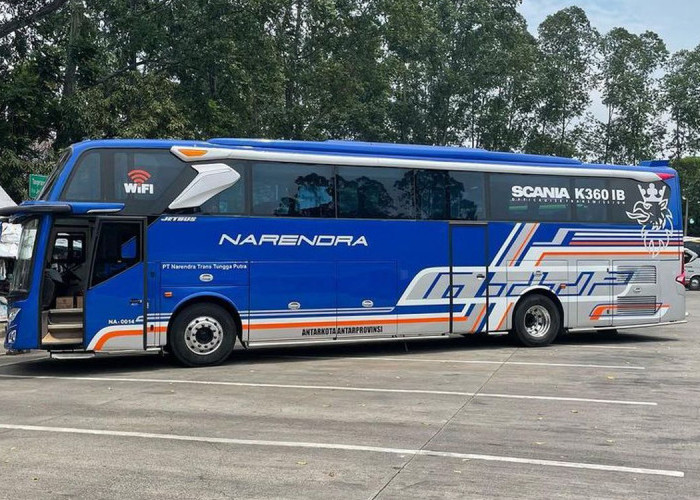 Intip Fasilitas Mewah Standar Eropa PO Narendra Jaya Dengan Bus Scania Double Decker