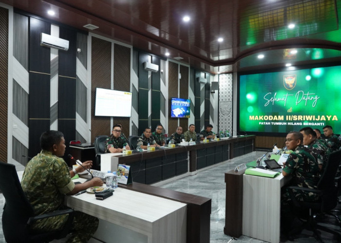 Sejumlah Yon TP Segera Dibangun di Kodam II/Sriwijaya, Dandim 0402/OKI Hadiri Paparan Penyiapan Lahan