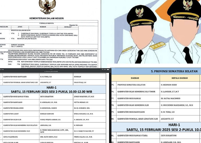 CATAT! Cek Kesehatan Jelang Pelantikan Gubernur Sumsel dan 16 Bupati Walikota Dibagi 2 Sesi 15 Februari 2025 