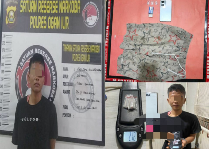 Gerebek Sebuah Rumah di Kandis II, Sat Res Narkoba Polres Ogan Ilir  Berhasil Temukan 2,12 Gram Sabu