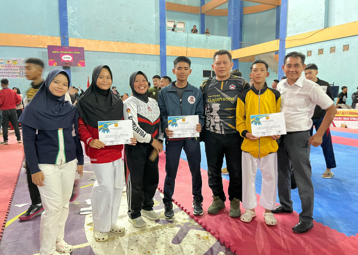 3 Karateka Binaan Gajahsora Polres OKI Raih Prestasi di Popda Sumsel 2025