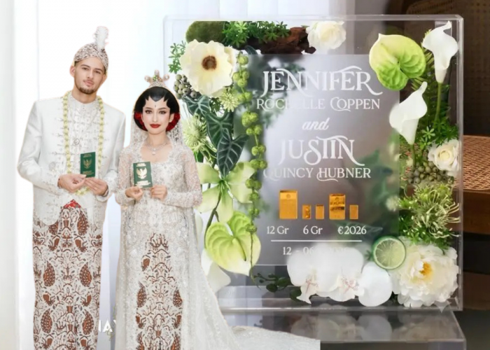 Detail Mewah Pernikahan Jennifer Coppen dan Justin Hubner: Mahar Unik hingga Kalung Eksklusif Rp600 Jutaan