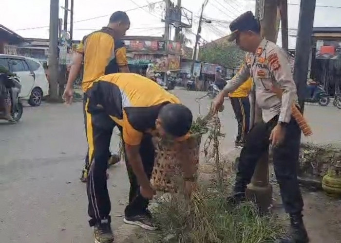 Polisi Turun Tangan Bersihkan Kota, Program BELIDA Sasar Jalan dan Permukiman di Prabumulih