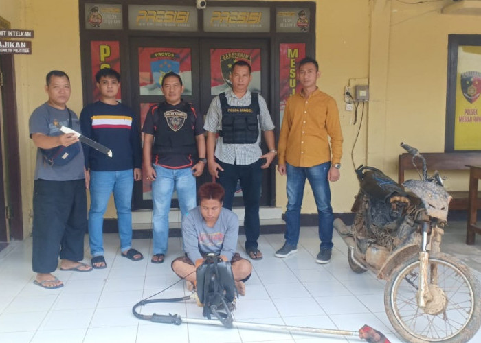 Ketut, Warga Desa Embacang, Kecamatan Mesuji Raya, OKI Ditangkap