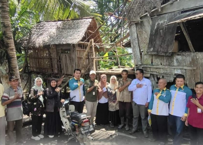 Sempat Viral di Medsos, Gubuk Reot di Desa Sungai Pinang Lagati Akhirnya Dibangun Baznas Ogan Ilir