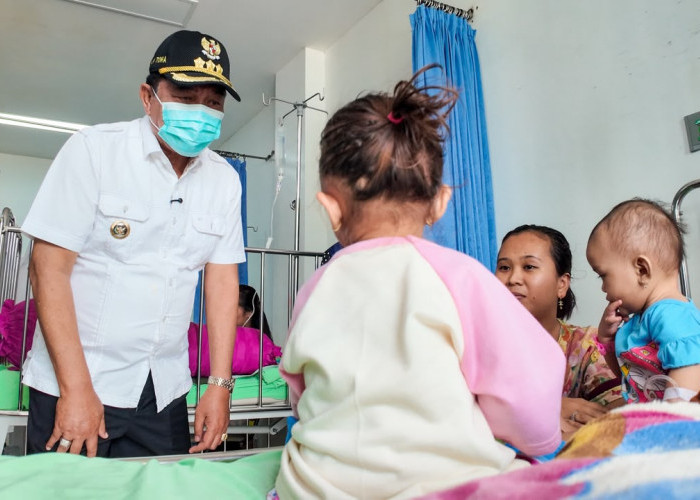 Bupati Muba Cek Dampak Asap Karhutla, Fasilitas Kesehatan Disiagakan