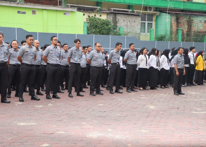 Kemenkum Sumsel Tingkatkan Disiplin dan Integritas melalui Apel Pagi